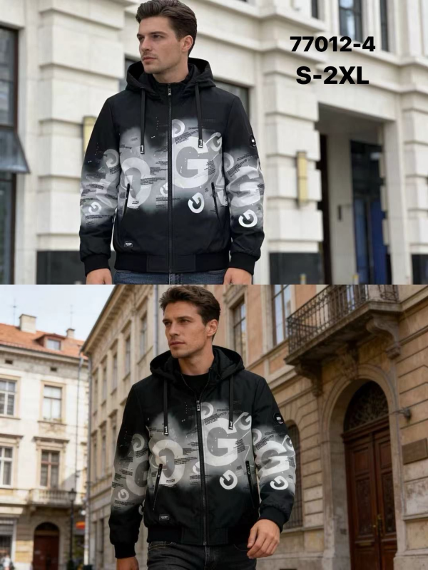 Kurtka męska cienka Roz S-2XL, 1 Kolor Paczka 5 szt